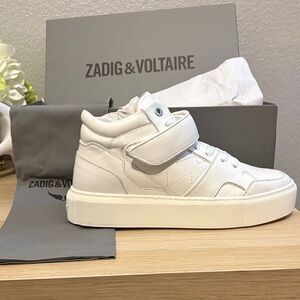 Zadig & Voltaire Women's White High-Top Sneakers